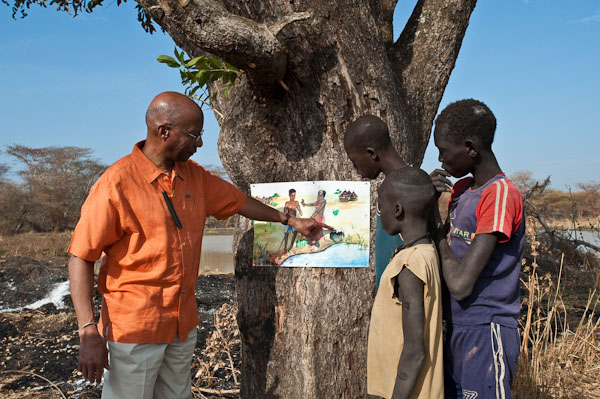 Dr. Donald R. Hopkins in Sudan.