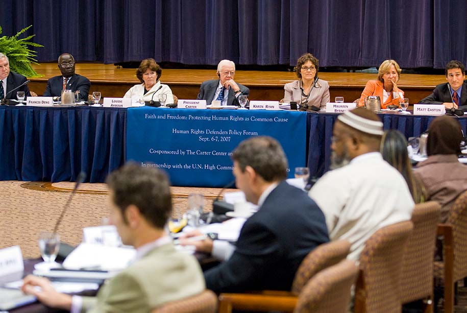 Human Rights Defenders Conference, The Carter Center.